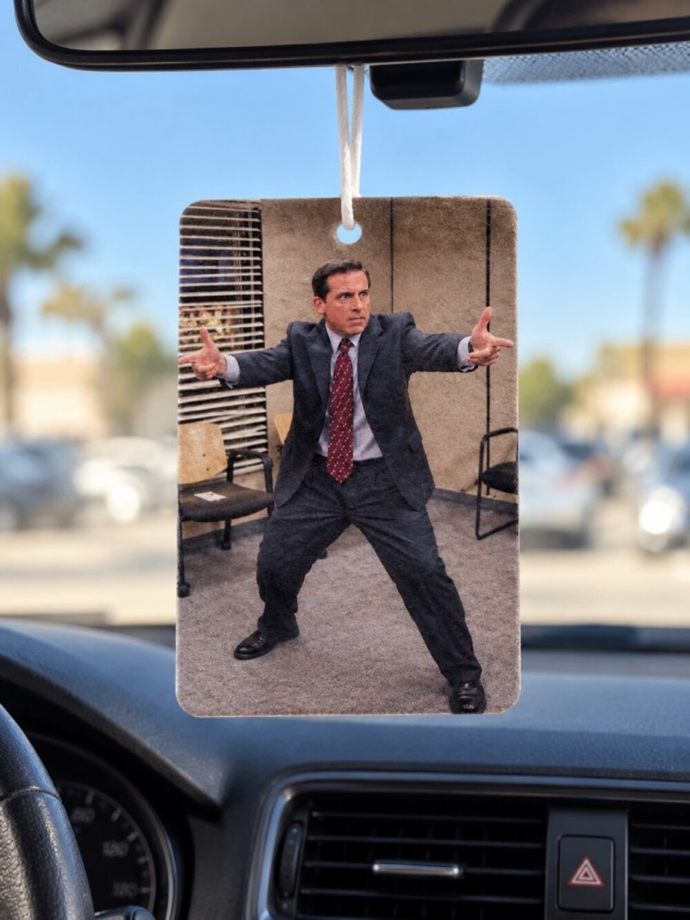 Michael Scott Funny Meme Car Air Freshener – The Office Hanging Car Accessory